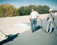 Acrylic Reinforced Ply Roofing Installation